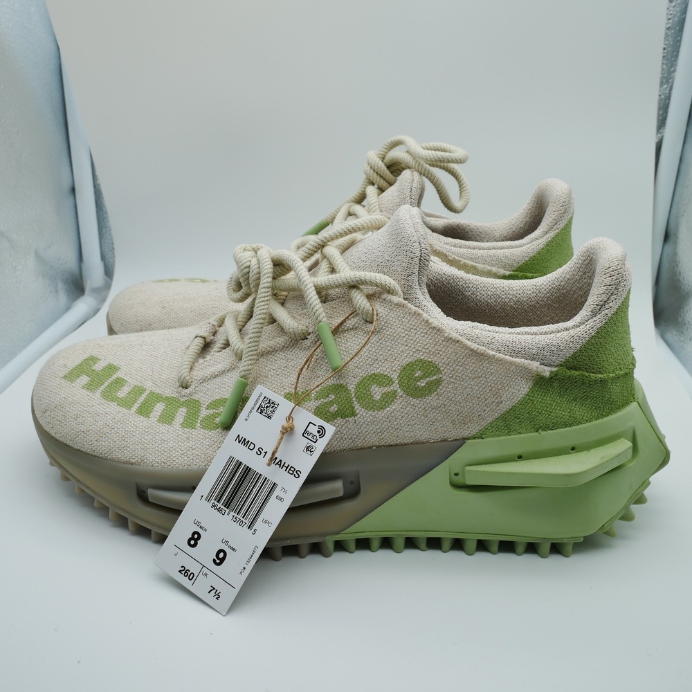 Adidas Pharrell Williams NMD S1 MAHBS Oatmeal Green HP2640 Mens Size 8